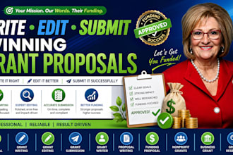 write grant edit grant and submit your grant application proposal successfully
