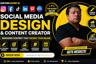 social media posts and content