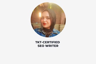 write SEO articles and blogs