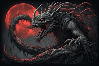 design horror fantasy creatures and characters