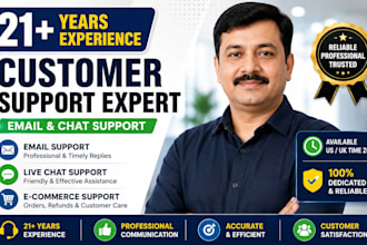 handle customer support, email and chat support