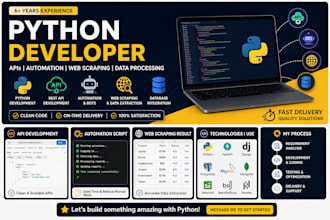do python development, apis and automation