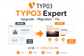 upgrade, migrate or fix your typo3 website professionally