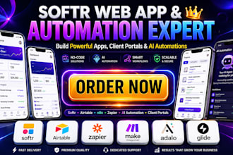 softr airtable automation softr airtable glide crm client portal softr expert