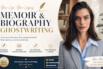 ghostwrite your memoir, biography, and autobiography for kdp