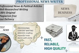 write well researched SEO press release news content