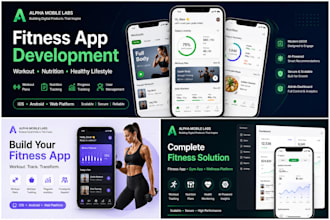 develop fitness app, gym app, workout app or health and fitness mobile app