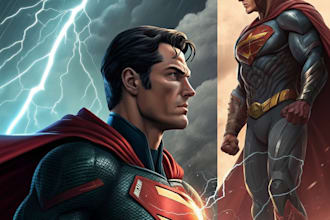 create high quality superhero comic art and illustrations