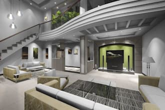 redesign 3d floor plan, interior design and space planning layout for property