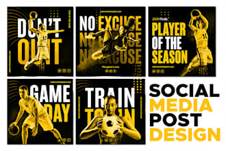 design social media posts graphics for facebook, instagram