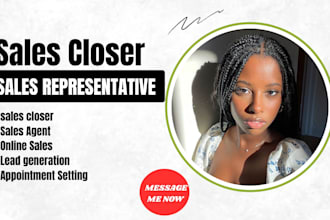 high ticket sales closer and remote sales representative b2b saas sales rep