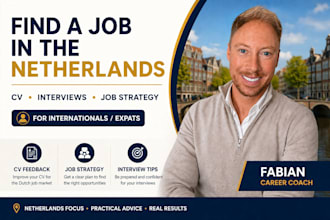 help you find a job in the netherlands with CV resume and interview coaching