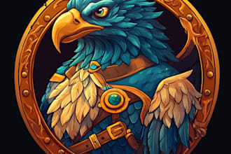 a custom fantasy logo design