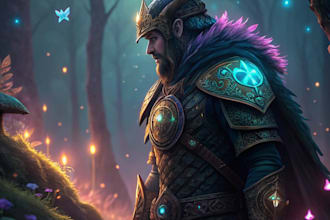 fantasy character art and unique fantasy character