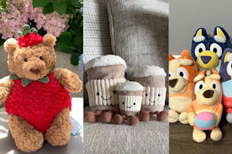 do custom handcrafted amigurumi animal plush toy doll design, handmade plushie