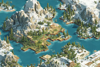 draw a unique  isometric map