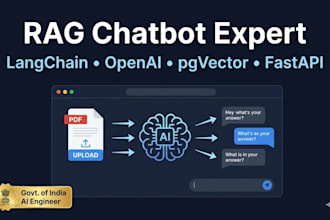 build a rag chatbot on your documents using langchain and openai API