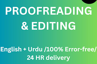proofread and edit urdu, english essay thesis manuscript
