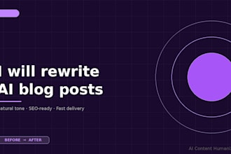 rewrite and humanize ai blog posts for your website