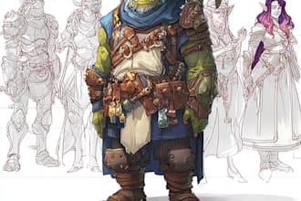 draw your dnd character, party
