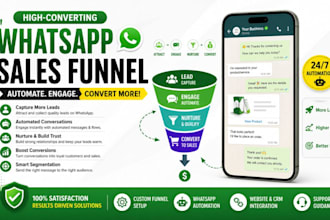 build high converting whatsapp sales funnel setup for your business