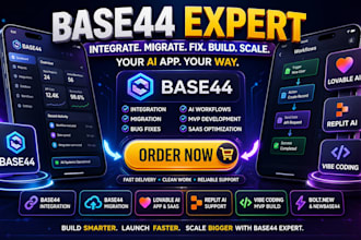 develop base44 integrations migration base44 bug fixing base44 expert lovable ai