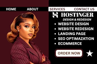 build a responsive hostinger website using hostinger builder