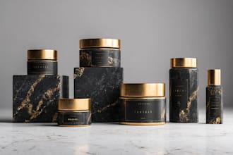 create luxury cosmetic product packaging label