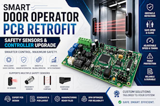 design smart elevator door operator pcb with safety sensors upgrade