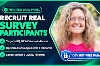 recruit real US survey participants for your google form or market research