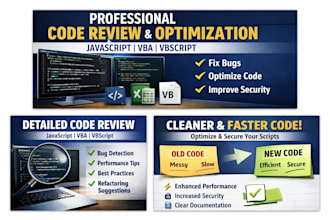 review and optimize your power automate, aa360 javascript or vbscript code