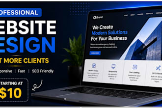 design a modern reponsive website for your business