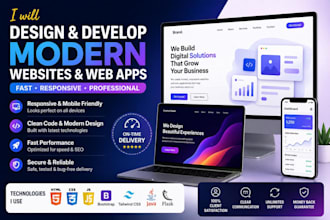design and develop modern apps and websites