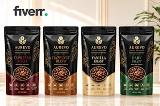 design professional label packaging and pouch packaging designs