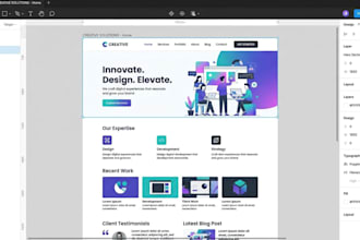 create modern website UI UX design in figma or xd
