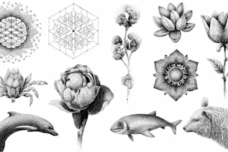 make amazing dotwork tattoo design for you