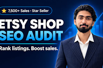 do an etsy shop SEO audit to rank listings and boost sales