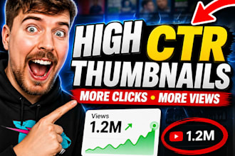 create high ctr youtube thumbnails and titles