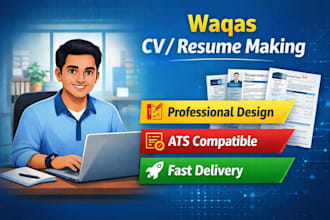create ats friendly professional CV resume and cover letter