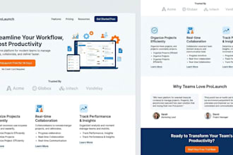 create landing page UI UX that converts