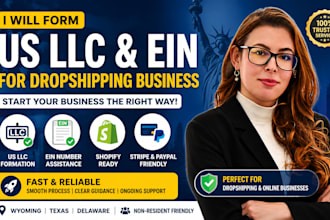 form US llc and ein for dropshipping business