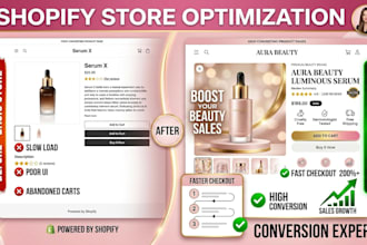 optimize shopify beauty store,costimestic store to boost conversion,sales growth