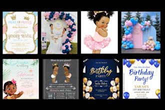 design birthday invitation party invitation save the date weeding invitation