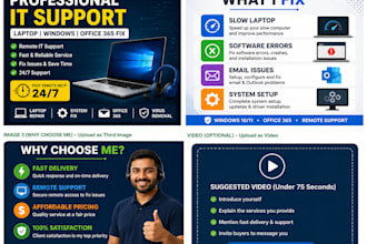 provide IT support, laptop troubleshooting and office 365