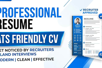 design modern resume and CV for job