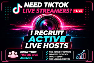 recruit tiktok live streamers for your agency