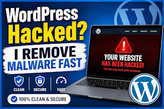 clean up hacked or malware infected wordpress websites