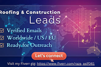 build a verified email list for construction and roofing companies