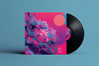 design album cover or music cover artwork