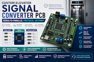 design custom serial to parallel signal converter pcb for elevator systems